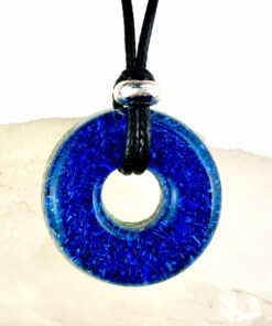 Blue Orgonite Amulet Enhanced with Malachite and Hawaiian Botanicals