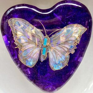 Beautiful Powerful Exquisite Orgonite Orgone Hearts are meticulously handcrafted with Hawaiian botanicals, Double-terminated crystals and lovely gemstones: Amethyst, Rose Quartz, Lapis Lazuli, Peridot, Aquamarine, Malachite and Howlite. Dr. Wilhelm Reich 50/50 ratio of resin to metal making it powerful orgonite. Orgonite transmutes the electromagnetic vibrations of modern technology into a frequency compatible with human well-being. Orgonite assists in balancing all of our bodies and fields to bring us into natural states of harmony and re-establishing energy flow in our body meridian system. Orgone, Orgonite for children, kids, gifts, Valentine's day, mother's day, father's day, birthdays, holidays, baby gifts, pets, all occasion. Orgonite devices transform the environment into a life-affirming atmosphere. transmutes EMR and ELF radiation from microwaves, Smart meters, computers, hand-held devices, Wi-Fi, Bluetooth, etc. Orgonite works perpetually & functions as a self-generating transmutation device. It never expires! Orgonite Orgone Orgonites Orgone Orgonite Orgone Orgonite Orgone Orgonite Orgone Orgonite Orgone Orgonite Orgone Orgonite Orgone