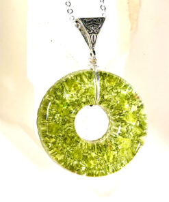 Peridot Pendant with Enhanced Orgonite