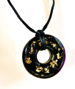Black Tourmaline Power Amulet with Enhanced Orgonite