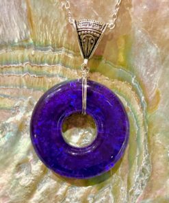 Amethyst Orgone Pendant with Purple Fluorite & Hawaiian Botanicals
