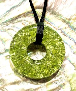 Peridot Amulet with Enhanced Orgonite
