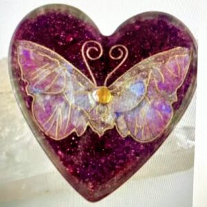 Beautiful Powerful Exquisite Orgonite Orgone Hearts are meticulously handcrafted with Hawaiian botanicals, Double-terminated crystals and lovely gemstones: Amethyst, Rose Quartz, Lapis Lazuli, Peridot, Aquamarine, Malachite and Howlite. Dr. Wilhelm Reich 50/50 ratio of resin to metal making it powerful orgonite. Orgonite transmutes the electromagnetic vibrations of modern technology into a frequency compatible with human well-being. Orgonite assists in balancing all of our bodies and fields to bring us into natural states of harmony and re-establishing energy flow in our body meridian system. Orgone, Orgonite for children, kids, gifts, Valentine's day, mother's day, father's day, birthdays, holidays, baby gifts, pets, all occasion. Orgonite devices transform the environment into a life-affirming atmosphere. transmutes EMR and ELF radiation from microwaves, Smart meters, computers, hand-held devices, Wi-Fi, Bluetooth, etc. Orgonite works perpetually & functions as a self-generating transmutation device. It never expires! Orgonite Orgone jewelry, necklaces, amulets. Meditation. Orgonites Orgone Orgonite cell phone shields. Orgone Orgonite Orgone Tablet shields. Orgonite Orgone monitor shields. Orgonite Orgone meditation. wifi protection Orgonite Orgone. Orgonite Orgone for sleep, healing, relaxation. Orgonite Orgone microwave shields. Orgonite Orgone appliance shields.