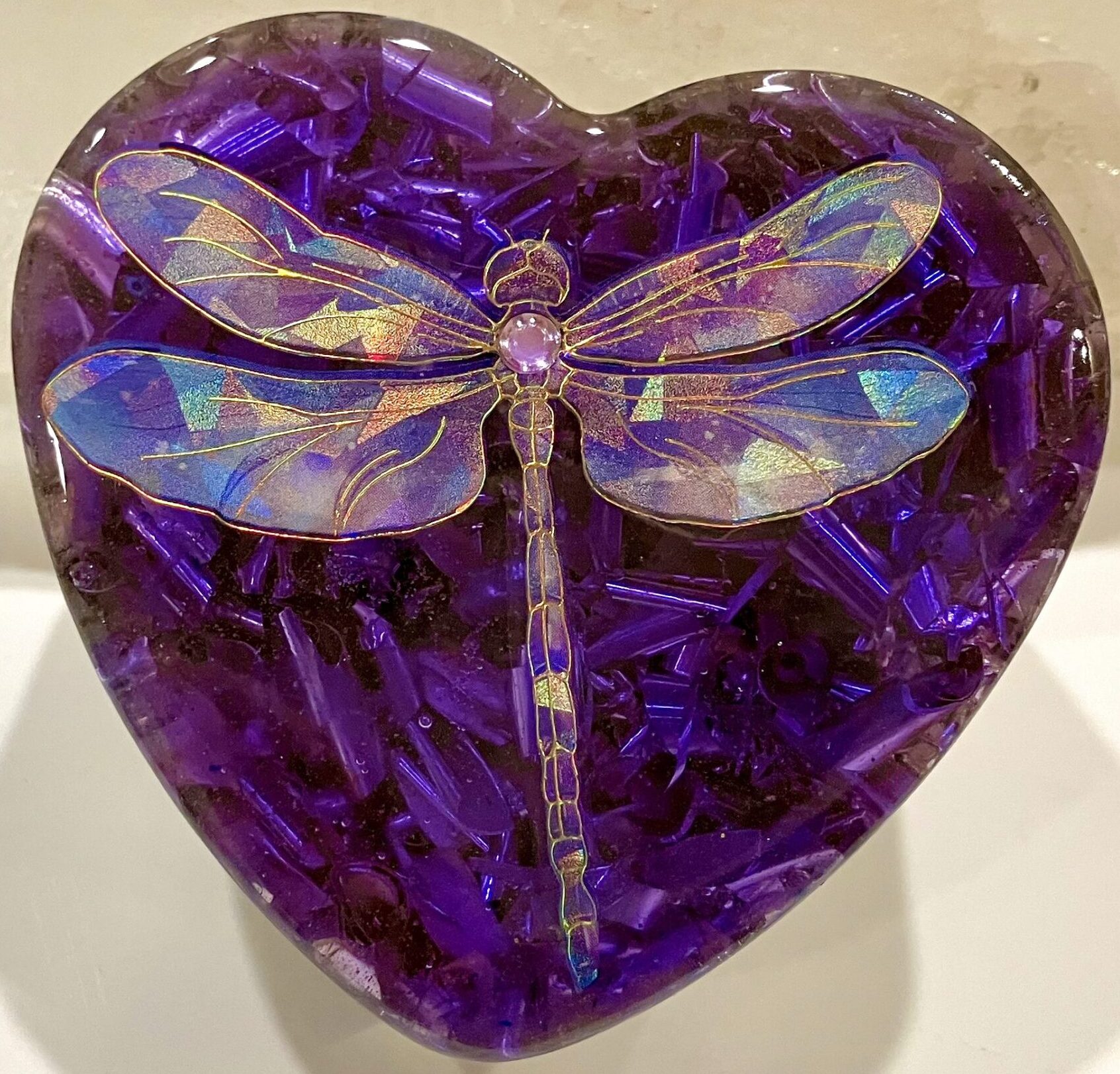 Beautiful Powerful Exquisite Orgonite Orgone Hearts are meticulously handcrafted with Hawaiian botanicals, Double-terminated crystals and lovely gemstones: Amethyst, Rose Quartz, Lapis Lazuli, Peridot, Aquamarine, Malachite and Howlite. Dr. Wilhelm Reich 50/50 ratio of resin to metal making it powerful orgonite. Orgonite transmutes the electromagnetic vibrations of modern technology into a frequency compatible with human well-being. Orgonite assists in balancing all of our bodies and fields to bring us into natural states of harmony and re-establishing energy flow in our body meridian system. Orgone, Orgonite for children, kids, gifts, Valentine's day, mother's day, father's day, birthdays, holidays, baby gifts, pets, all occasion. Orgonite devices transform the environment into a life-affirming atmosphere. transmutes EMR and ELF radiation from microwaves, Smart meters, computers, hand-held devices, Wi-Fi, Bluetooth, etc. Orgonite works perpetually & functions as a self-generating transmutation device. It never expires! Orgonite Orgone jewelry, necklaces, amulets. Meditation. Orgonites Orgone Orgonite cell phone shields. Orgone Orgonite Orgone Tablet shields. Orgonite Orgone monitor shields. Orgonite Orgone meditation. wifi protection Orgonite Orgone. Orgonite Orgone for sleep, healing, relaxation. Orgonite Orgone microwave shields. Orgonite Orgone appliance shields. Beautiful Powerful Exquisite Orgonite Orgone Hearts are meticulously handcrafted with Hawaiian botanicals, Double-terminated crystals and lovely gemstones: Amethyst, Rose Quartz, Lapis Lazuli, Peridot, Aquamarine, Malachite and Howlite. Dr. Wilhelm Reich 50/50 ratio of resin to metal making it powerful orgonite. Orgonite transmutes the electromagnetic vibrations of modern technology into a frequency compatible with human well-being. Orgonite assists in balancing all of our bodies and fields to bring us into natural states of harmony and re-establishing energy flow in our body meridian system. Orgone, Orgonite for children, kids, gifts, Valentine's day, mother's day, father's day, birthdays, holidays, baby gifts, pets, all occasion. Orgonite devices transform the environment into a life-affirming atmosphere. transmutes EMR and ELF radiation from microwaves, Smart meters, computers, hand-held devices, Wi-Fi, Bluetooth, etc. Orgonite works perpetually & functions as a self-generating transmutation device. It never expires! Orgonite Orgone jewelry, necklaces, amulets. Meditation. Orgonites Orgone Orgonite cell phone shields. Orgone Orgonite Orgone Tablet shields. Orgonite Orgone monitor shields. Orgonite Orgone meditation. wifi protection Orgonite Orgone. Orgonite Orgone for sleep, healing, relaxation. Orgonite Orgone microwave shields. Orgonite Orgone appliance shields.