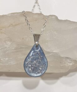 Light Blue Pendant with Enhanced Orgonite