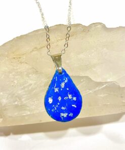 Blue Pendant with Enhanced Orgonite