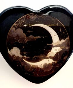 Artworks Enhanced Orgonite Heart with Double-Terminated Crystal