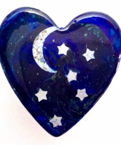 Petite Enhanced Orgonite Glow Stars Crescent Moon Heart