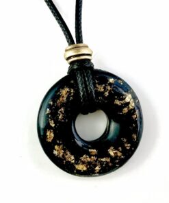 Black Tourmaline Power Amulet with Enhanced Orgonite