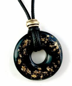 Black Tourmaline Power Amulet with Enhanced Orgonite