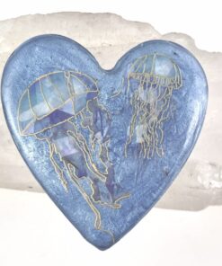 Petite Enhanced Orgonite Jellyfish Heart