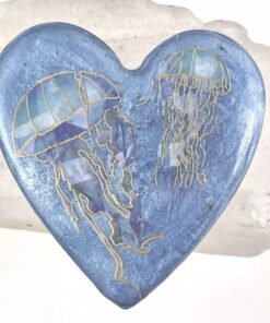 Petite Enhanced Orgonite Jellyfish Heart