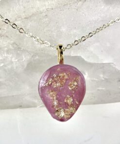 Pink Pendant with Enhanced Orgonite