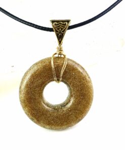 Wire-wrapped Orgone Pendant with  Hawaiian Botanicals