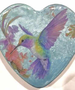 Large Artworks Enhanced Orgonite Hummingbird Heart