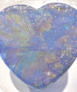 Artworks Enhanced Orgonite Fairy Heart with Double-Terminated Crystal