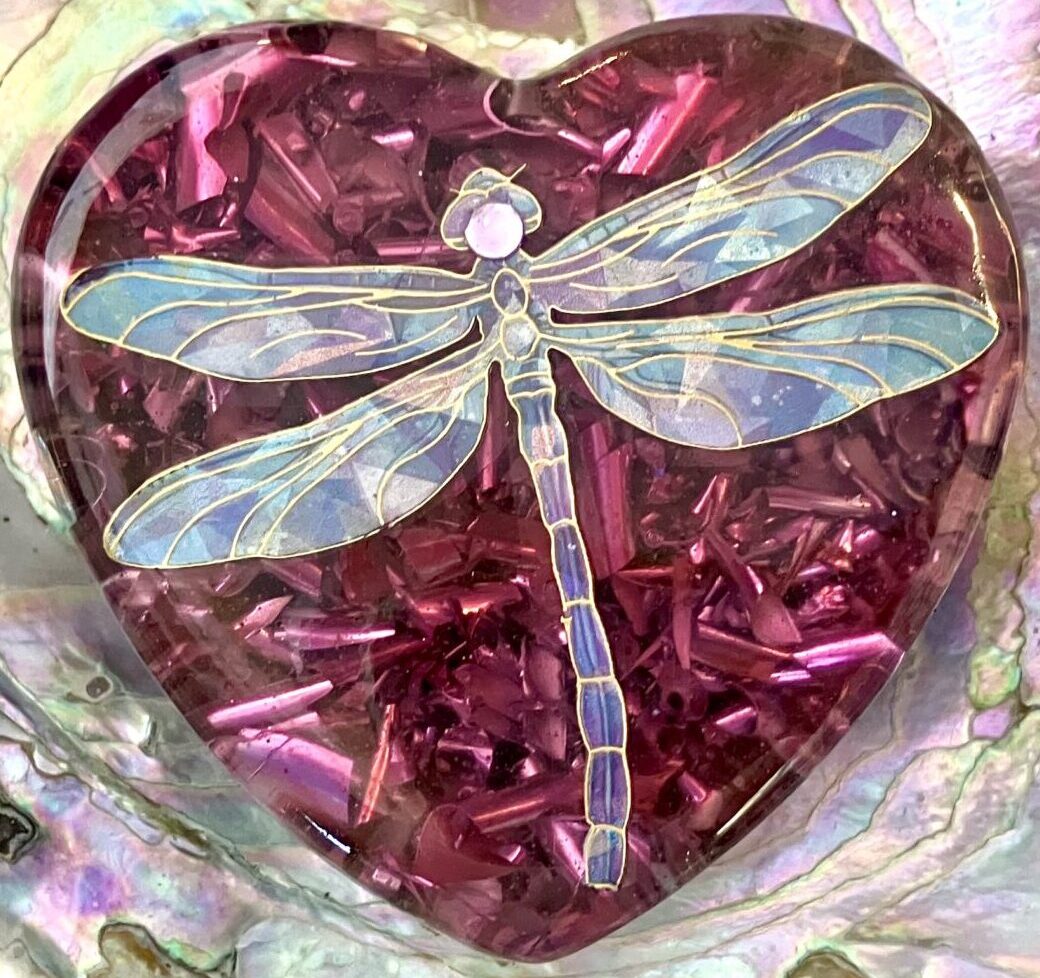 Beautiful Powerful Exquisite Orgonite Orgone Hearts are meticulously handcrafted with Hawaiian botanicals, Double-terminated crystals and lovely gemstones: Amethyst, Rose Quartz, Lapis Lazuli, Peridot, Aquamarine, Malachite and Howlite. Dr. Wilhelm Reich 50/50 ratio of resin to metal making it powerful orgonite. Orgonite transmutes the electromagnetic vibrations of modern technology into a frequency compatible with human well-being. Orgonite assists in balancing all of our bodies and fields to bring us into natural states of harmony and re-establishing energy flow in our body meridian system. Orgone, Orgonite for children, kids, gifts, Valentine's day, mother's day, father's day, birthdays, holidays, baby gifts, pets, all occasion. Orgonite devices transform the environment into a life-affirming atmosphere. transmutes EMR and ELF radiation from microwaves, Smart meters, computers, hand-held devices, Wi-Fi, Bluetooth, etc. Orgonite works perpetually & functions as a self-generating transmutation device. It never expires! Orgonite Orgone jewelry, necklaces, amulets. Meditation. Orgonites Orgone Orgonite cell phone shields. Orgone Orgonite Orgone Tablet shields. Orgonite Orgone monitor shields. Orgonite Orgone meditation. wifi protection Orgonite Orgone. Orgonite Orgone for sleep, healing, relaxation. Orgonite Orgone microwave shields. Orgonite Orgone appliance shields.