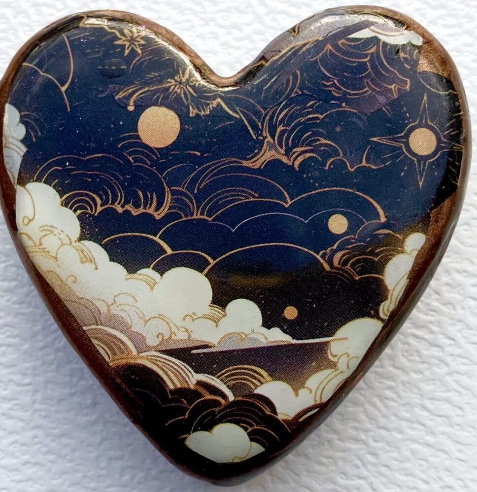 Beautiful Powerful Exquisite Orgonite Orgone Hearts are meticulously handcrafted with Hawaiian botanicals, Double-terminated crystals and lovely gemstones: Amethyst, Rose Quartz, Lapis Lazuli, Peridot, Aquamarine, Malachite and Howlite. Dr. Wilhelm Reich 50/50 ratio of resin to metal making it powerful orgonite. Orgonite transmutes the electromagnetic vibrations of modern technology into a frequency compatible with human well-being. Orgonite assists in balancing all of our bodies and fields to bring us into natural states of harmony and re-establishing energy flow in our body meridian system. Orgone, Orgonite for children, kids, gifts, Valentine's day, mother's day, father's day, birthdays, holidays, baby gifts, pets, all occasion. Orgonite devices transform the environment into a life-affirming atmosphere. transmutes EMR and ELF radiation from microwaves, Smart meters, computers, hand-held devices, Wi-Fi, Bluetooth, etc. Orgonite works perpetually & functions as a self-generating transmutation device. It never expires! Orgonite Orgone jewelry, necklaces, amulets. Meditation. Orgonites Orgone Orgonite cell phone shields. Orgone Orgonite Orgone Tablet shields. Orgonite Orgone monitor shields. Orgonite Orgone meditation. wifi protection Orgonite Orgone. Orgonite Orgone for sleep, healing, relaxation. Orgonite Orgone microwave shields. Orgonite Orgone appliance shields. Beautiful Powerful Exquisite Orgonite Orgone Hearts are meticulously handcrafted with Hawaiian botanicals, Double-terminated crystals and lovely gemstones: Amethyst, Rose Quartz, Lapis Lazuli, Peridot, Aquamarine, Malachite and Howlite. Dr. Wilhelm Reich 50/50 ratio of resin to metal making it powerful orgonite. Orgonite transmutes the electromagnetic vibrations of modern technology into a frequency compatible with human well-being. Orgonite assists in balancing all of our bodies and fields to bring us into natural states of harmony and re-establishing energy flow in our body meridian system. Orgone, Orgonite for children, kids, gifts, Valentine's day, mother's day, father's day, birthdays, holidays, baby gifts, pets, all occasion. Orgonite devices transform the environment into a life-affirming atmosphere. transmutes EMR and ELF radiation from microwaves, Smart meters, computers, hand-held devices, Wi-Fi, Bluetooth, etc. Orgonite works perpetually & functions as a self-generating transmutation device. It never expires! Orgonite Orgone jewelry, necklaces, amulets. Meditation. Orgonites Orgone Orgonite cell phone shields. Orgone Orgonite Orgone Tablet shields. Orgonite Orgone monitor shields. Orgonite Orgone meditation. wifi protection Orgonite Orgone. Orgonite Orgone for sleep, healing, relaxation. Orgonite Orgone microwave shields. Orgonite Orgone appliance shields.