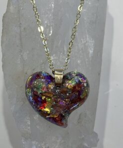 Enhanced Orgonite Heart Pendant