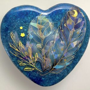 Beautiful Powerful Exquisite Fairy Orgonite Orgone Hearts are meticulously handcrafted with Hawaiian botanicals, Double-terminated crystals and lovely gemstones: Amethyst, Rose Quartz, Lapis Lazuli, Peridot, Aquamarine, Malachite and Howlite. Dr. Wilhelm Reich 50/50 ratio of resin to metal making it powerful orgonite. Orgonite transmutes the electromagnetic vibrations of modern technology into a frequency compatible with human well-being. Orgonite assists in balancing all of our bodies and fields to bring us into natural states of harmony and re-establishing energy flow in our body meridian system. Orgone, Orgonite for children, kids, gifts, Valentine's day, mother's day, father's day, birthdays, holidays, baby gifts, pets, all occasion. Orgonite devices transform the environment into a life-affirming atmosphere. transmutes EMR and ELF radiation from microwaves, Smart meters, computers, hand-held devices, Wi-Fi, Bluetooth, etc. Orgonite works perpetually & functions as a self-generating transmutation device. It never expires! Orgonite Orgone Orgonites Orgone Orgonite Orgone Orgonite Orgone Orgonite Orgone Orgonite Orgone Orgonite Orgone Orgonite Orgone