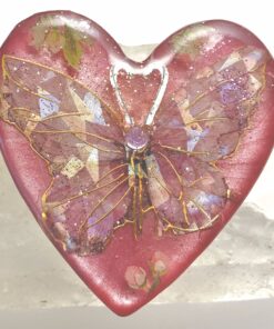 Beautiful Powerful Exquisite Fairy Orgonite Orgone Hearts are meticulously handcrafted with Hawaiian botanicals, Double-terminated crystals and lovely gemstones: Amethyst, Rose Quartz, Lapis Lazuli, Peridot, Aquamarine, Malachite and Howlite. Dr. Wilhelm Reich 50/50 ratio of resin to metal making it powerful orgonite. Orgonite transmutes the electromagnetic vibrations of modern technology into a frequency compatible with human well-being. Orgonite assists in balancing all of our bodies and fields to bring us into natural states of harmony and re-establishing energy flow in our body meridian system. Orgone, Orgonite for children, kids, gifts, Valentine's day, mother's day, father's day, birthdays, holidays, baby gifts, pets, all occasion. Orgonite devices transform the environment into a life-affirming atmosphere. transmutes EMR and ELF radiation from microwaves, Smart meters, computers, hand-held devices, Wi-Fi, Bluetooth, etc. Orgonite works perpetually & functions as a self-generating transmutation device. It never expires! Orgonite Orgone Orgonites Orgone Orgonite Orgone Orgonite Orgone Orgonite Orgone Orgonite Orgone Orgonite Orgone Orgonite Orgone