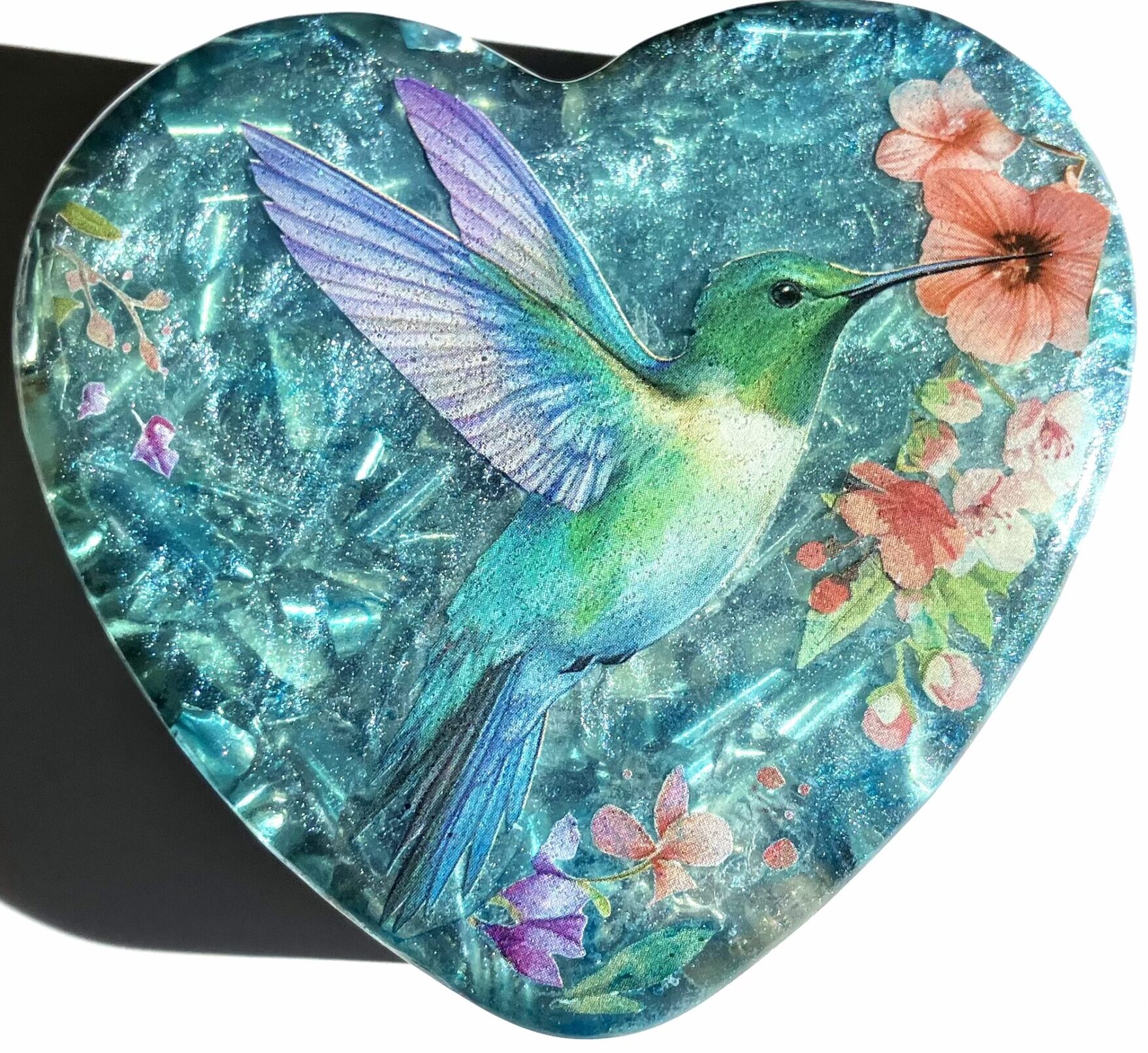 Beautiful Powerful Exquisite Orgonite Orgone Hearts are meticulously handcrafted with Hawaiian botanicals, Double-terminated crystals and lovely gemstones: Amethyst, Rose Quartz, Lapis Lazuli, Peridot, Aquamarine, Malachite and Howlite. Dr. Wilhelm Reich 50/50 ratio of resin to metal making it powerful orgonite. Orgonite transmutes the electromagnetic vibrations of modern technology into a frequency compatible with human well-being. Orgonite assists in balancing all of our bodies and fields to bring us into natural states of harmony and re-establishing energy flow in our body meridian system. Orgone, Orgonite for children, kids, gifts, Valentine's day, mother's day, father's day, birthdays, holidays, baby gifts, pets, all occasion. Orgonite devices transform the environment into a life-affirming atmosphere. transmutes EMR and ELF radiation from microwaves, Smart meters, computers, hand-held devices, Wi-Fi, Bluetooth, etc. Orgonite works perpetually & functions as a self-generating transmutation device. It never expires! Orgonite Orgone Orgonites Orgone Orgonite Orgone Orgonite Orgone Orgonite Orgone Orgonite Orgone Orgonite Orgone Orgonite Orgone