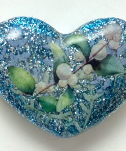 Enhanced Orgonite Apple Blossom Heart