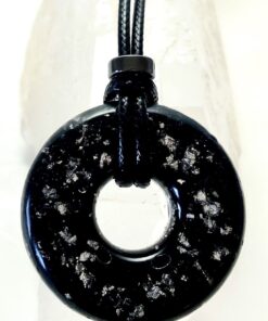 Black Tourmaline Power Amulet with Hematite & Enhanced Orgonite