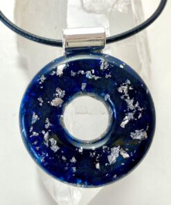Orgonite Navy Pendant Enhanced with Sacred Hawaiian Botanicals
