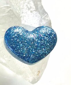 Orgonite Heart Cell Phone Shield with Hematite