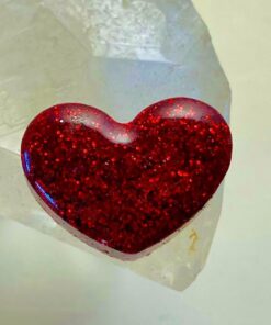 Orgonite Heart Cell Phone Shield with Hematite